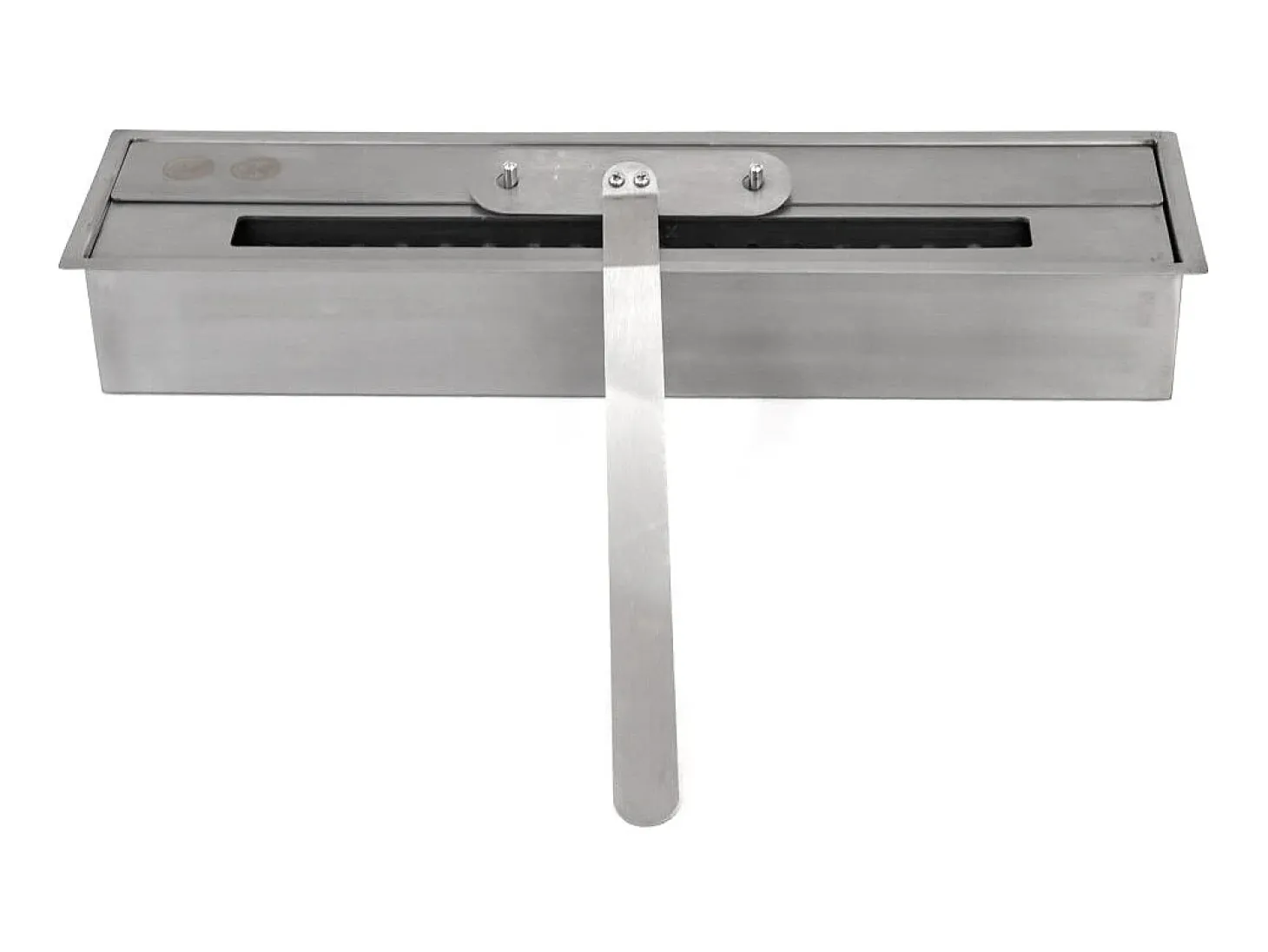 Lareira a bioetanol Biolareira de piso Cambridge em madeira marrom 110x37x102h