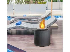 Lareira a bioetanol braseiro de jardim para interior e exterior MODIGLIANI Ghisa Cinza d.36 x h56