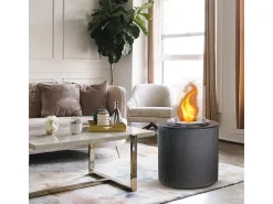 Lareira a bioetanol braseiro de jardim para interior e exterior MODIGLIANI Ghisa Cinza d.36 x h56