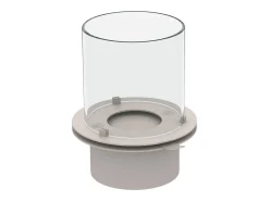 Lareira a bioetanol braseiro de jardim para interior e exterior RAFFAELLO Branco Pérola d.35 x h55