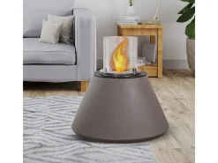 Lareira a bioetanol braseiro de jardim para interior e exterior STROMBOLI Tortora d.60 x h56