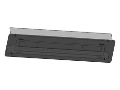 Lareira Bioetanol Embutida ou Independente Insert Black 1000 - Lareira Bioetanol Slim Black com Dois Painéis de Vidro, Tanque de 2L - 100cm