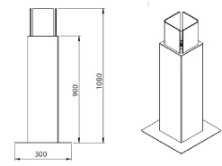Lareira de jardim a bioetanol biofireplace externa Capri 110 Preto