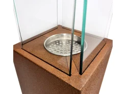 Lareira de jardim a bioetanol biofireplace externa Capri 70 Rust