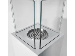 Lareira de jardim a bioetanol Capri 70 Biolareira externa branca