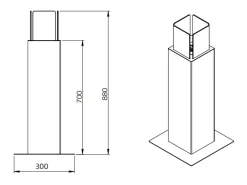 Lareira de jardim a bioetanol Capri 70 Biolareira externa branca