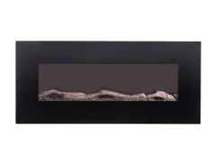 Lareira elétrica LALITA - C110 x L14 x A49 cm - Preta