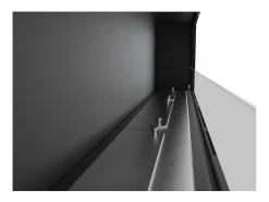 Lareira embutida a bioetanol Frame 1800 SimpleFire com vidro preto