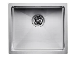 Lava-loiça de Cozinha SucceBuy Lava-loiça de Cozinha de 50 cm com Cuba Simples e Suporte para Lava-loiça em Aço Inoxidável