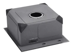 Lava-loiça de Cozinha SucceBuy, Lava-loiça de Cozinha de 40 cm com Montagem Superior, Cuba Simples, Aço Inoxidável, Preto