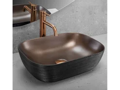 Lavatório De Apoio Rea Belinda Brush Copper