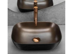 Lavatório De Apoio Rea Belinda Brush Copper