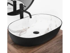 Lavatório De Apoio Rea Cleo 61 /Aiax Black