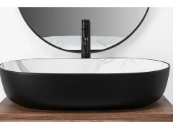 Lavatório De Apoio Rea Cleo 61 /Aiax Black