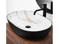 Lavatório De Apoio Rea Cleo 61 /Aiax Black