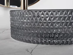 Lavatório De Apoio Rea Cristal 35 Black