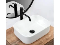 Lavatório De Apoio Rea Demi Mini White