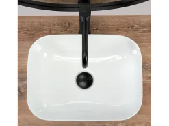 Lavatório De Apoio Rea Demi Mini White