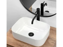Lavatório De Apoio Rea Demi Mini White