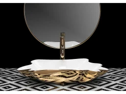 Lavatório De Apoio Rea Infinity White Gold