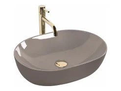 Lavatório De Apoio Rea Lisa Shiny Beige