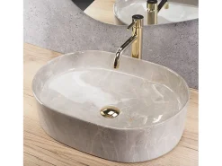 Lavatório De Apoio Rea Nadia 50 Kashmir Grey