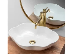 Lavatório De Apoio Rea Pearl White