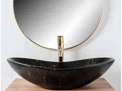 Lavatório De Apoio Rea Royal Marble Black