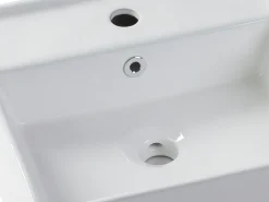 Lavatório de casa de banho quadrado branco - VERINI