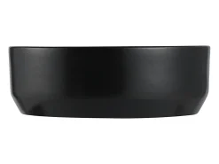 Lavatório de casa de banho redondo, preto mate, 36 cm - KANELLE II