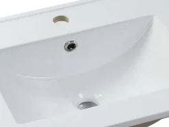 Lavatório de encastrar em cerâmica branca C61 cm - MOTIAC