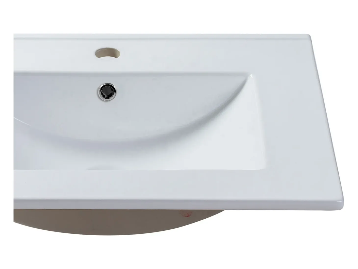 Lavatório de encastrar em cerâmica branca C61 cm - MOTIAC