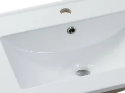Lavatório de encastrar em cerâmica branco C81 cm - MOTIAC