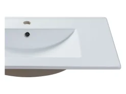 Lavatório de encastrar em cerâmica branco C81 cm - MOTIAC