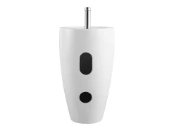 Lavatório de pé cilíndrico, C50 x A83 cm, branco – MILOS