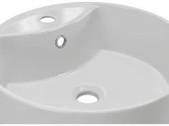 Lavatório de pousar branco redondo cerâmica D40 cm DARINI