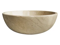Lavatório de pousar em mármore cor creme D40 cm - LAVIINO
