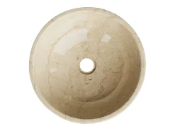 Lavatório de pousar em mármore cor creme D40 cm - LAVIINO