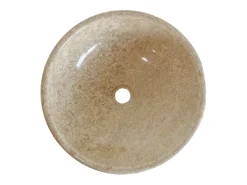 Lavatório de pousar em mármore cor creme D40 cm - LAVIINO