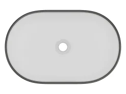 Lavatório de sala de banho IWA - bicolor preto e interior branco