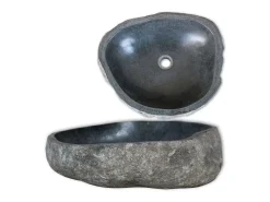 Lavatório oval de pedra de rio para banheiro 38-45 cm 02_0002652