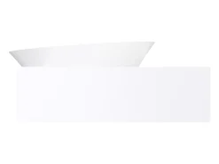 Lavatório suspenso branco em solid surface com toalheiro - 100 cm - YUMIKO