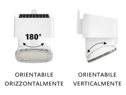 LED solar multifuncional/ajustável 2000lm IP65