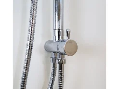 Leeds Coluna de duche sem misturador cromada Essebagno