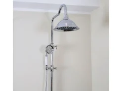 Leeds Coluna de duche sem misturador cromada Essebagno