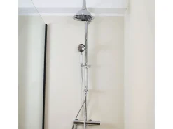 Leeds Coluna de duche sem misturador cromada Essebagno