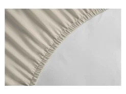 Lençol Ajustável 100% Algodão 160 x 200 + Altura 30 cm - Bege Claro