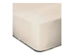 Lençol Ajustável 100% Algodão 160 x 200 + Altura 30 cm - Bege Claro