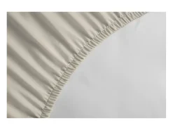 Lençol Ajustável 100% Algodão 180x200 + Altura 35 cm Bege Claro