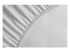 Lençol ajustável 100% algodão 160x200x25 cm branco - Certificado OEKO-TEX
